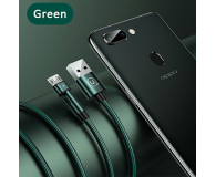 USAMS Kabel pleciony obrotowy U60 2A microUSB zielony - 1569074 - zdjęcie 10